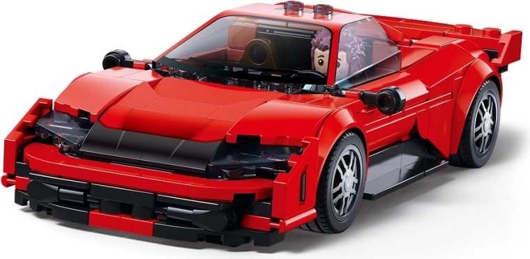 Sluban ModelBricks κόκκινο σπορ αυτοκίνητο 1:32