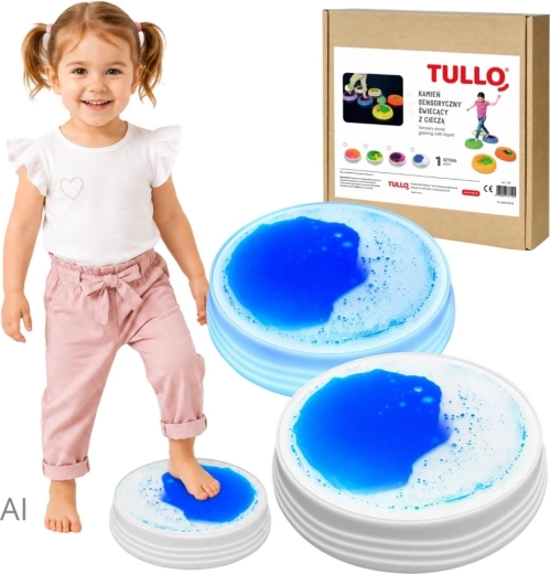 Μπλε φωτεινή αισθητηριακή υγρή πέτρα Tullo