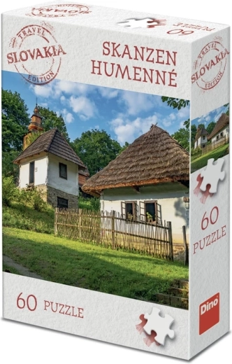 Dino Puzzle τουριστική έκδοση Σλοβακία – skanzen Humenné 60 κομμάτια