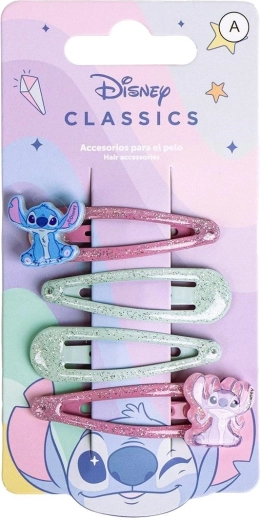 Σετ κλιπ μαλλιών Lilo & Stitch (4 τεμ.)