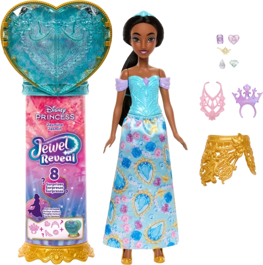 Κούκλα Mattel Disney Princess Jewel Reveal Γιασμίν με αξεσουάρ