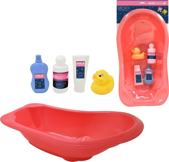 Dolls World σετ μπάνιου για κούκλες 46 cm με μπανιέρα και αξεσουάρ
