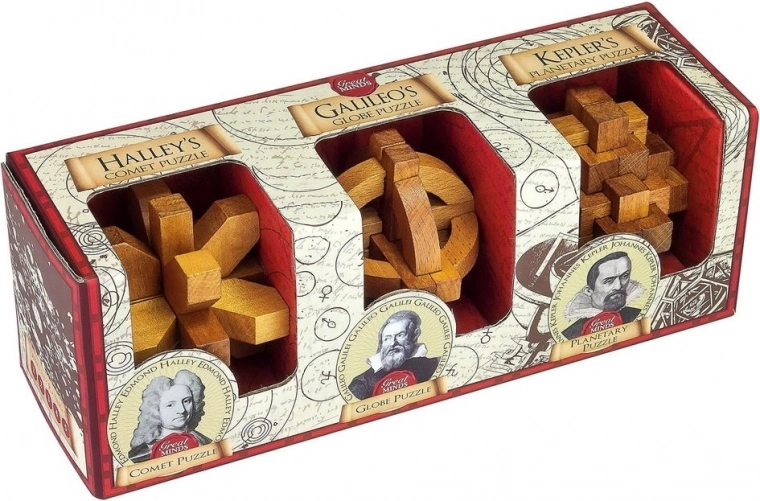 Professor Puzzle Great Minds: διάσημοι άνδρες – σετ γρίφων 3 σε 1