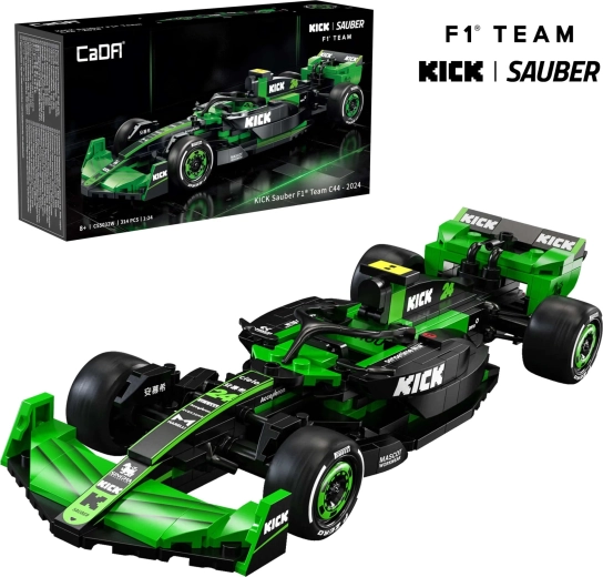 Κατασκευαστικό σετ CaDA σπορ αυτοκίνητο F1 KICK SAUBER 1:24, 314 κομμάτια