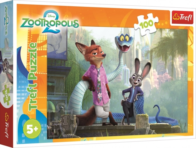 Παζλ Zootropolis: Το Μυστήριο του Zootropolis 100 κομμάτια – Trefl