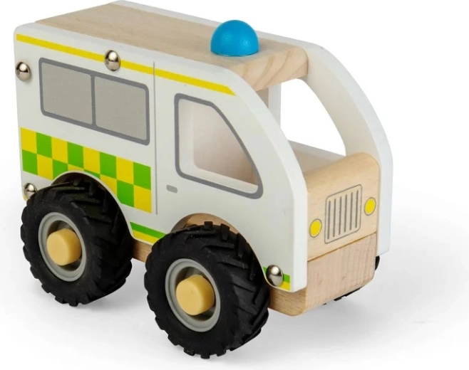 Bigjigs Toys ξύλινο μίνι ασθενοφόρο