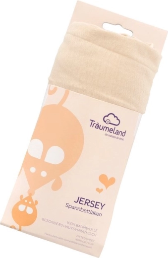 Träumeland jersey σεντόνι για πάρκο 75 × 100 cm μπεζ