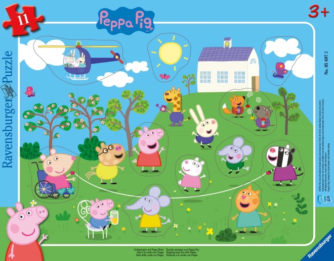 Ravensburger παζλ-ένθετο Peppa Pig, 11 τεμάχια