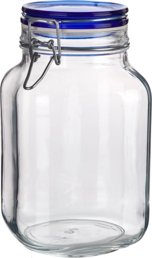 Ερμητικό γυάλινο βάζο 2000 ml FIDO Blue με κλείσιμο τύπου πατέντας