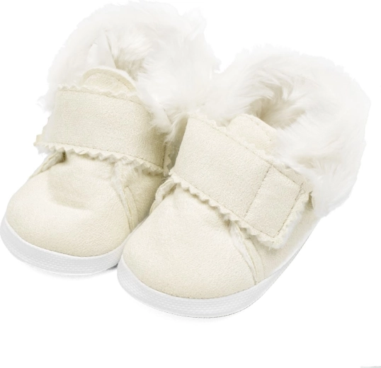 Παιδικά χειμερινά σουέτ μποτάκια New Baby, μπεζ, 3–6 μηνών