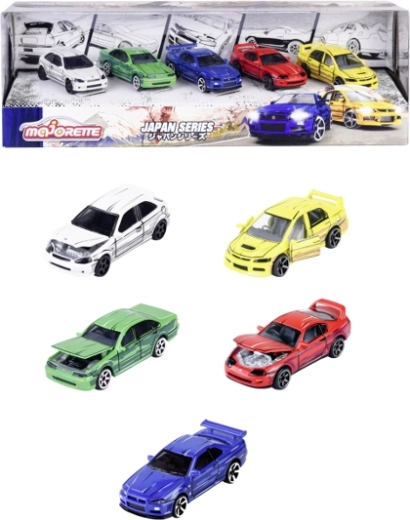 Majorette Japan Series – σετ 5 μεταλλικών αυτοκινητάκια 1:64