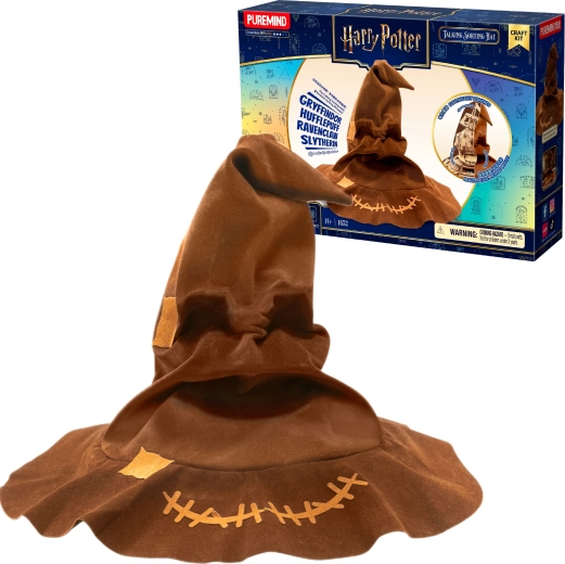 Puremind Harry Potter ξύλινο 3D παζλ Σοφό Καπέλο με ήχο