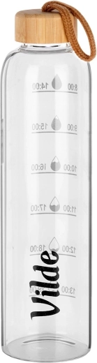 Βοριοπυριτικό γυαλί και καπάκι από μπαμπού