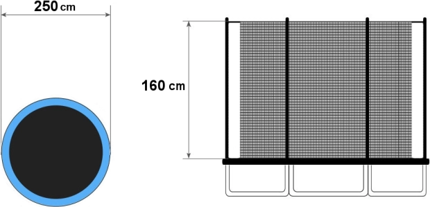 Καθολική εφαρμογή για τραμπολίνες 8 ft
