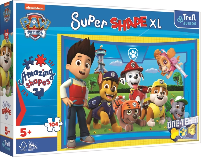 Παζλ 104 κομματιών XL Super Shape – Paw Patrol: Φίλοι σκυλάκια
