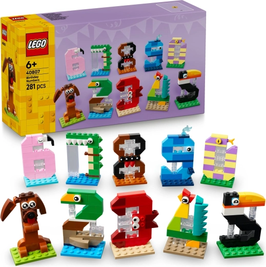 LEGO ψηφία γενεθλίων με ζωάκια