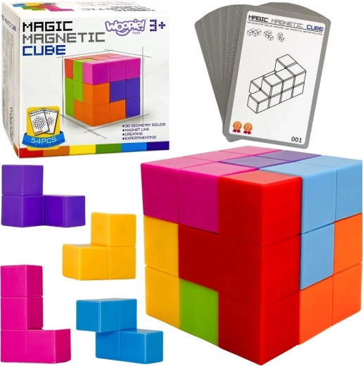Μαγνητικός κύβος tetris Woopie με κάρτες αποστολών