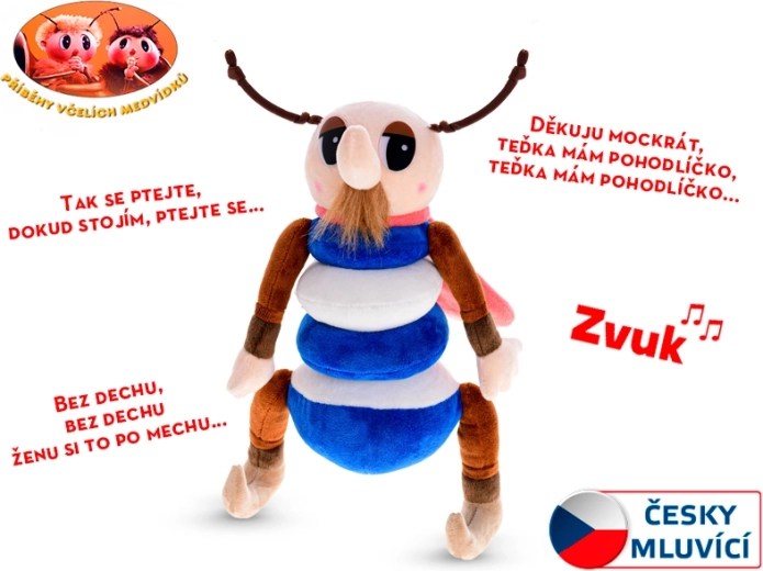 Λούτρινος Κβαπνίκ από τις Ιστορίες των Μελισσών Αρκουδάκια 32 εκ. με ήχο