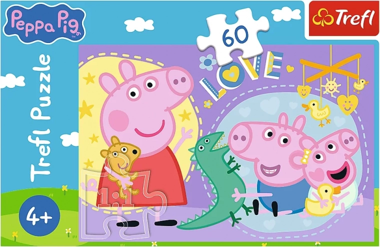 Παζλ 60 κομματιών Χαρούμενο γουρουνάκι – Peppa Pig
