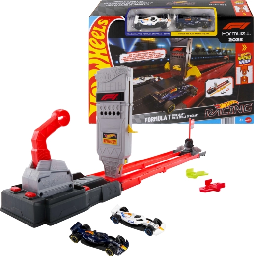 Hot Wheels Racing Formula 1 σετ πίστας γρήγορος αγώνας + 2 μονοθέσια