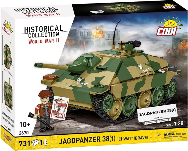 Σετ κατασκευής COBI Jagdpanzer 38(t) "Chwat" – αντιαρματικό άρμα 1:28