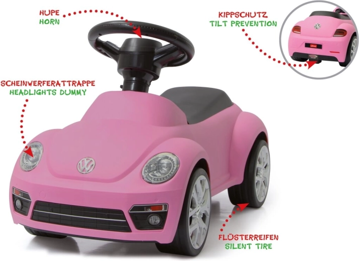 Παιδικό περπατούρα Jamara Volkswagen Beetle ροζ