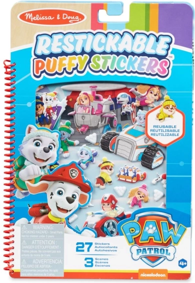 Paw Patrol επαναχρησιμοποιούμενα 3D αυτοκόλλητα – Αρκτική