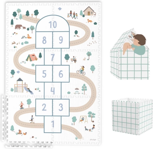 Play&Go Tiloo EEVAA υπόστρωμα παιχνιδιού και σπιτάκι hopscotch
