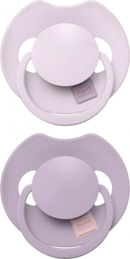 Δυναμική σιλικονούχα πιπίλα PRIME 18m+ 2 τεμ. lilac/violet