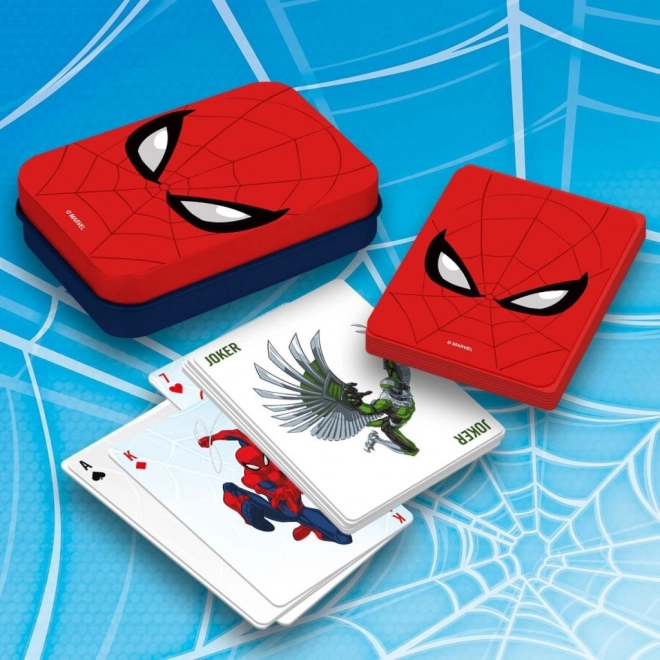 Τράπουλα Spiderman σε μεταλλικό κουτί