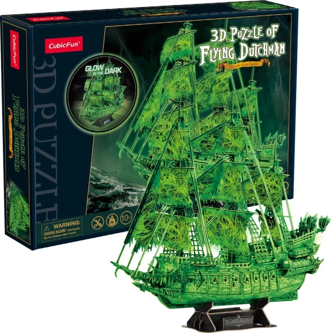 CubicFun 3D παζλ ιστιοφόρου Ιπτάμενος Ολλανδός που φωσφορίζει στο σκοτάδι