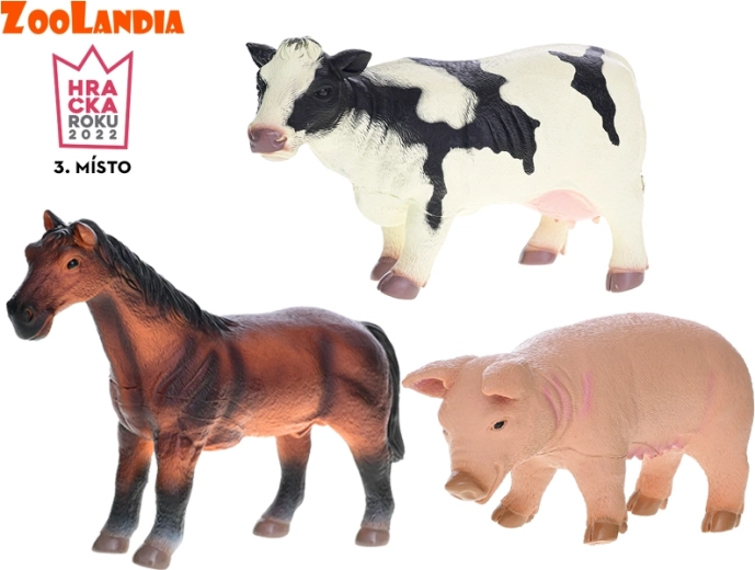 Zoolandia σετ φιγούρων φάρμας 23–26 cm, 3 τεμ.