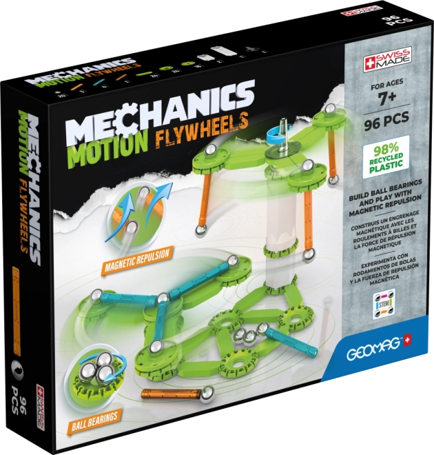 Κατασκευαστικό σετ Geomag Mechanics Motion Flywheels 96 τεμαχίων