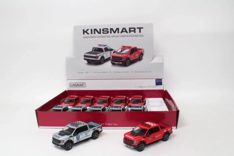 Μοντέλο Ford F-150 Raptor 1:46 – αστυνομικό/πυροσβεστικό pick-up με pull-back