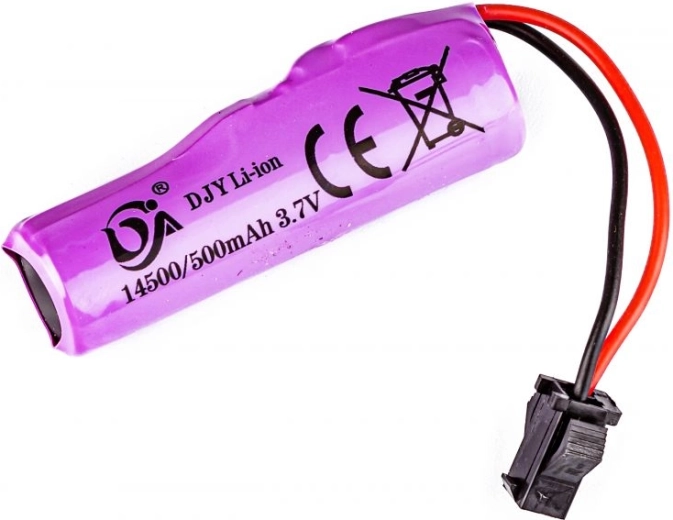 Συσσωρευτής Li-ion 3,7 V 500 mAh με σύνδεσμο JST SM για drift αυτοκίνητο SC24A - 1 τεμάχιο