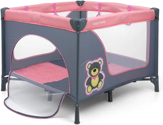 Παιδικό πτυσσόμενο πάρκο MILLY MALLY Fun Pink Bear