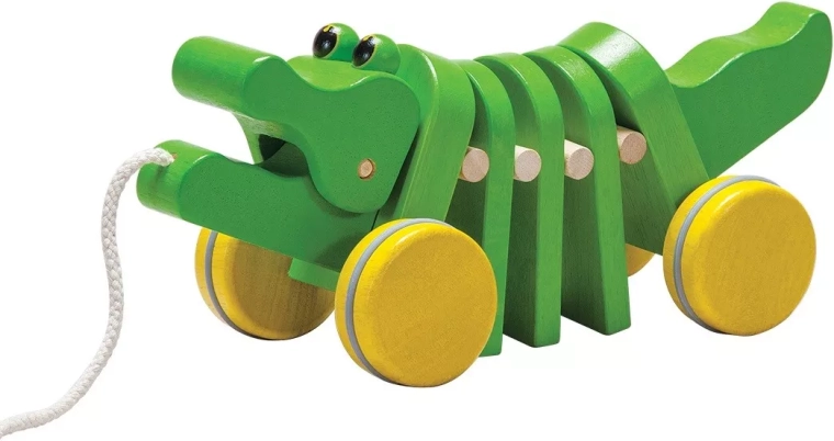 Χορευτικός κροκόδειλος PlanToys – ξύλινο παιχνίδι έλξης