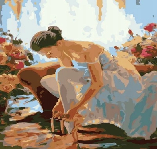 Ζωγραφική με αριθμούς Μπαλαρίνα 40 × 50 cm