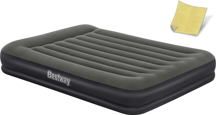 Διπλό φουσκωτό στρώμα BESTWAY 203 × 152 × 36 cm με βελούδινη επιφάνεια