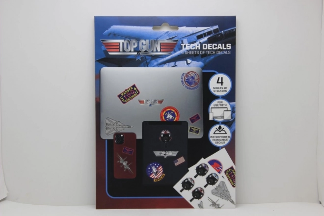 Αυτοκόλλητα TOP GUN – αδειοδοτημένο σετ 4 φύλλων