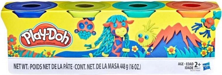 Play-Doh πλαστελίνη, σετ 4 κυπέλλων 448 g – Wild
