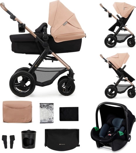 Συνδυαστικό καρότσι KINDERKRAFT MOOV 2 AIR 3 σε 1 – Αμμώδες μπεζ
