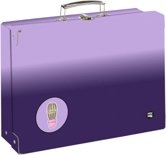 Βαλιτσάκι για σχολικά είδη OXY NEXT Ombre Purple, μέγεθος A4