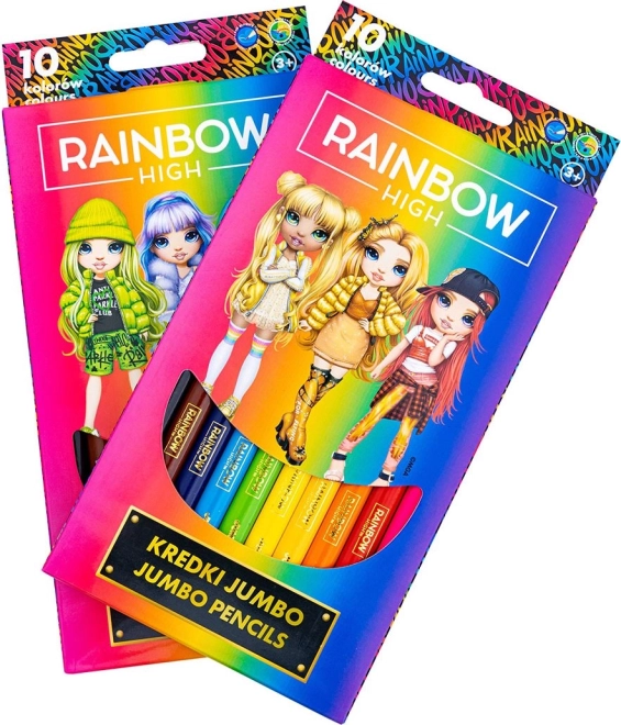 Ξυλομπογιές JUMBO ASTRA Rainbow High 10 τεμ.
