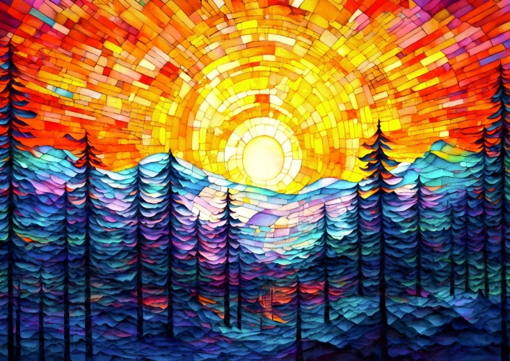 Enjoy Puzzle υπέροχο ηλιοβασίλεμα 1000 κομμάτια