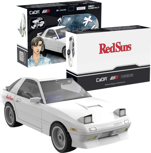 CaDA Mazda RX-7 FD3S Initial D κατασκευαστικό σετ αυτοκινήτου 1:35