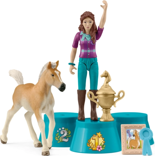 Schleich Pocket Set – απονομή βραβείων μετά το τουρνουά με τη Lisa και το πουλάρι