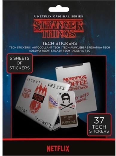 Βινυλικά αυτοκόλλητα Stranger Things, 37 τεμάχια