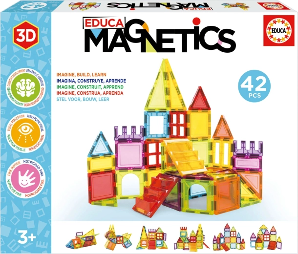 Μαγνητικό παιχνίδι κατασκευών EDUCA Magnetics 42 τεμαχίων