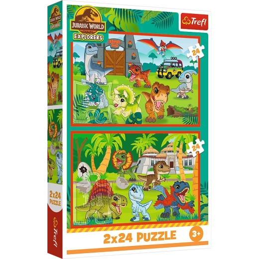 Παζλ 2x24 Μικροί δεινόσαυροι Universal Jurassic World Trefl
